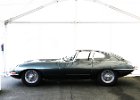 Jaguar E-type coupé  Jaguar E-type coupé, Montlhéry TFestival du centenaire, circuit de Linas-Montlhéry, 13 octobre 2024