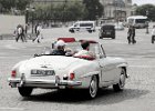 Mercedes 190 SL  Mercedes 190 SL, traversée de Paris, 30 juillet 2023