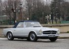 Mercedes SL  Mercedes SL, traversée de Paris, 7 janvier 2018