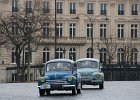 Renault 4cv  Renault 4cv, traversée de Paris, 7 janvier 2018, place de l&#39;étoile